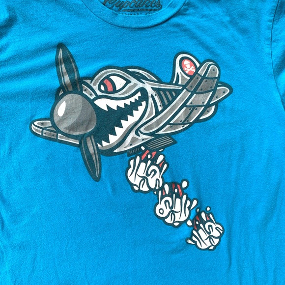 Johnny cupcakes blue bomber shirt G-021 - Picture 3 of 9